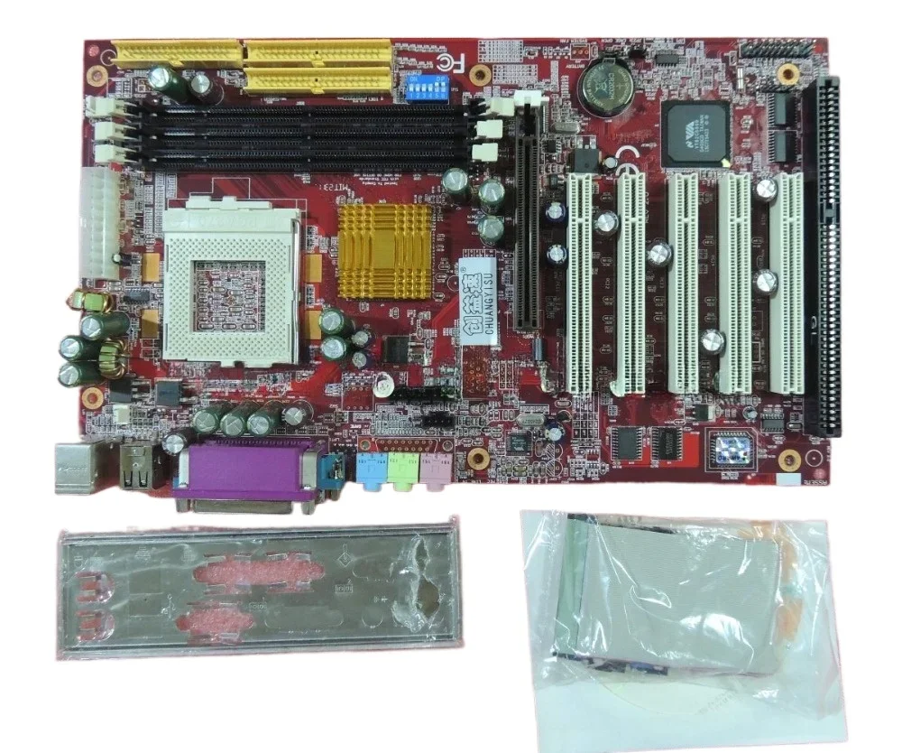 with 1 ISA + 5PCI slots,2 COM,2 IDE,socket 370,AGP FreeShip Industrial Computer Embroidery CYSMBD-694X 694 motherboard