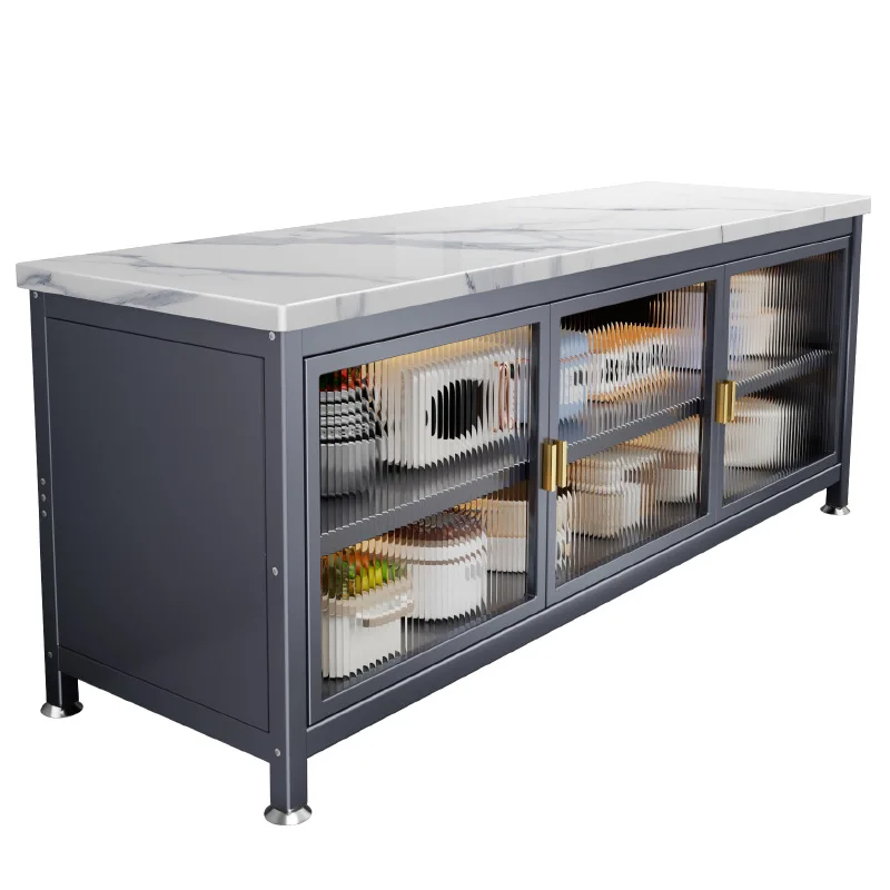 

Kitchen racks multlayer slabs multifunction microwave oven side bowl lockers
