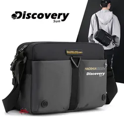 DISCOVERY-Bolso cruzado para jóvenes, bandolera pequeña multifuncional de nailon, bolso de viaje de ocio, bolso de hombro de moda, bolso de bolsillo múltiple