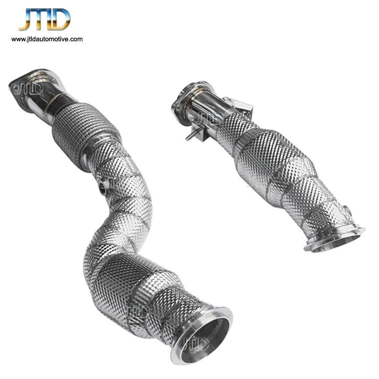 High flow decat exhaust downpipes for bmw G80 M3 G82 M4 S58 3.0L downpipe