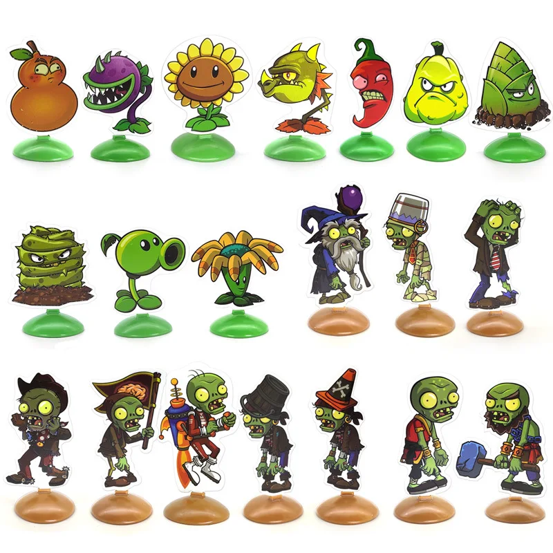 Plants Vs. Zombies Card PVC Figure Single Waterproof Target Bulk Accessories Creative Desk Decorative Children's Toys Wholesale