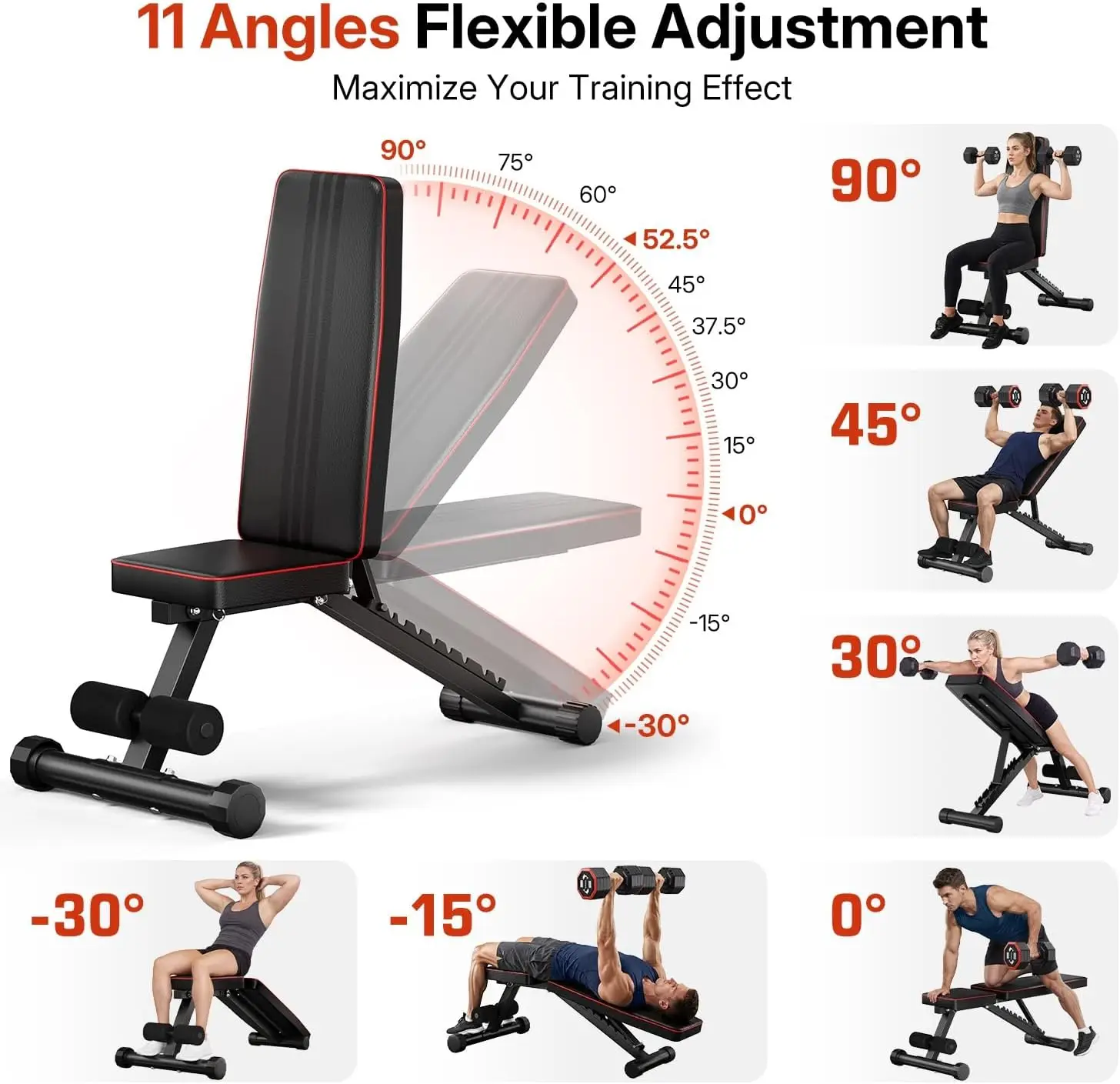 Compact Multi-Purpose Weight Bench Set for Home Gym