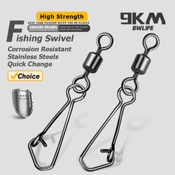 Swivels Fishing Snap 50~200Pcs Quick Change Swivel Tackle Barrel Swivels Saltwater Fishing Swivel Clip Hooks Lure Connector Kit
