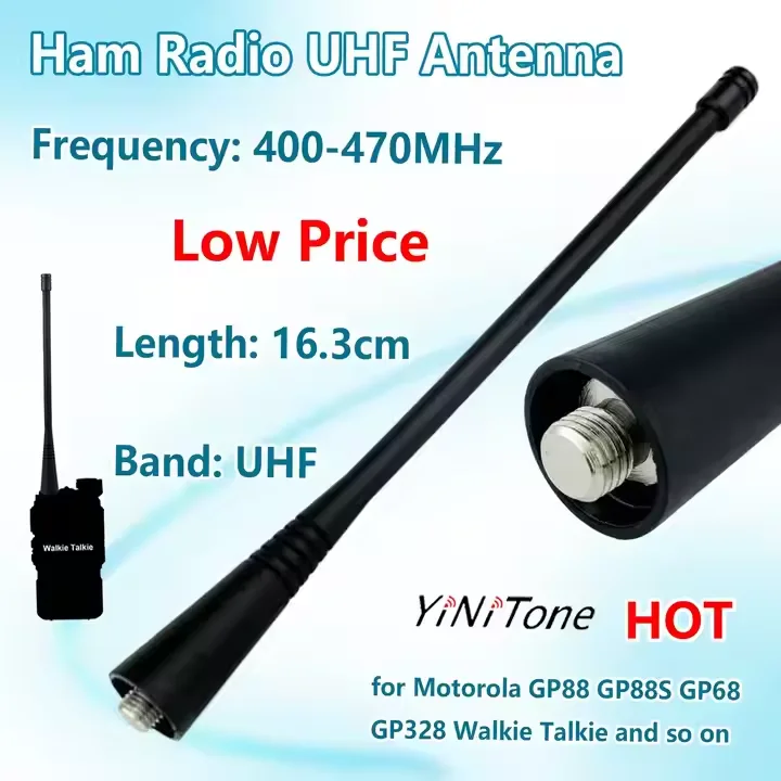 Gp88u UHF 400-470 ميجا هرتز لاسلكي تخاطب اتجاهين راديو محمول مع نماذج هوائي أسود GP88 GP68 GP88S GP328 CP150 PR400