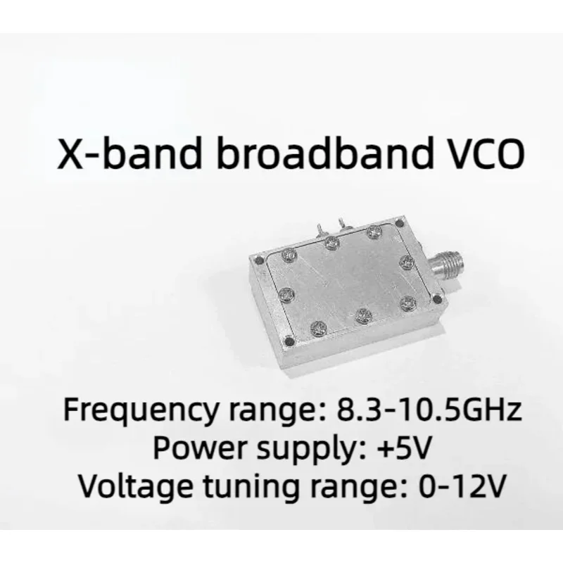 Szerokopasmowe źródło sygnału X-Band VCO 8.3-10.5GHz z regulacją częstotliwości punktu