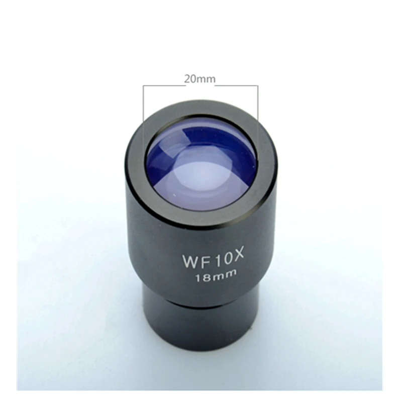 Wide Field Eyepiece WF10X 18mm Microscope Wide Angle Eyepiece 23.2mm Mounting Size Biological Microscope Accessory