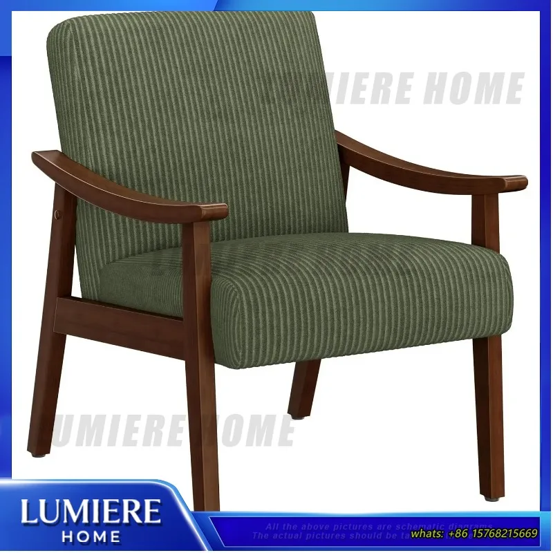 corduroy-accent-chair-mid-century-modern-armchair-solid-wood-legs-high-back-reading-leisure-chair-customizable-design