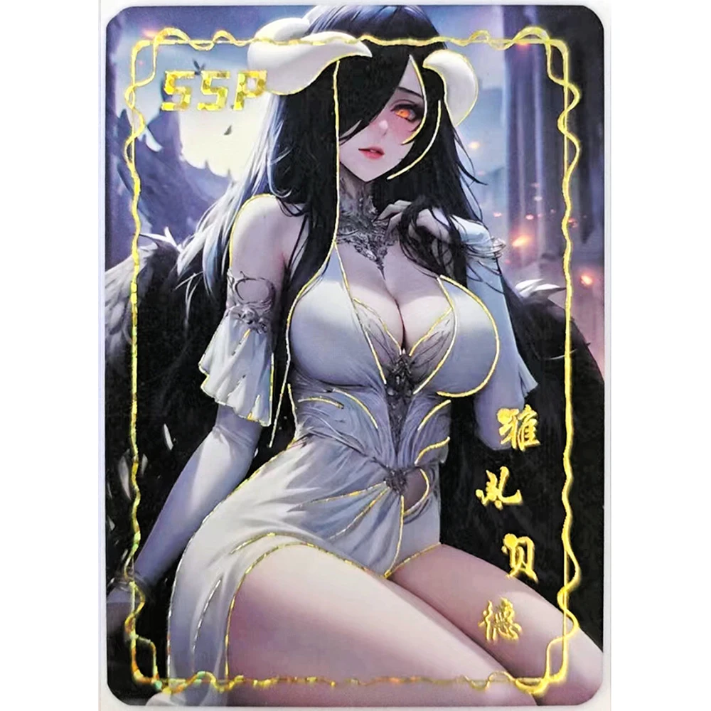 Anime Goddess Story SSP Albedo Nakano Miku Haruno Sakura Hyuga Hinata Boy Play Toys Christmas Birthday Gift Collectible Cards