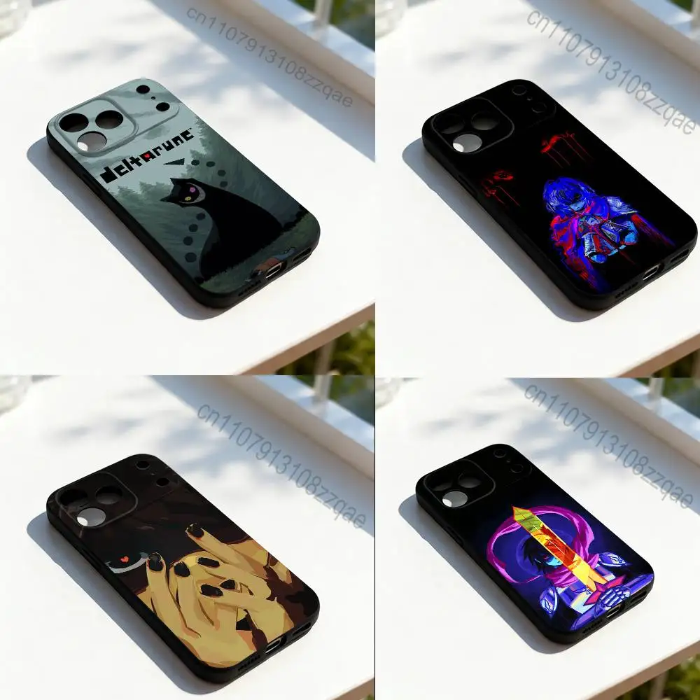 

D-Deltarune Kris Game Cool Phone Case Silicone Black Soft For iPhone 17,16,15,14,13,12,11,Pro,Max,Plus,E,SE4,Air,Mini