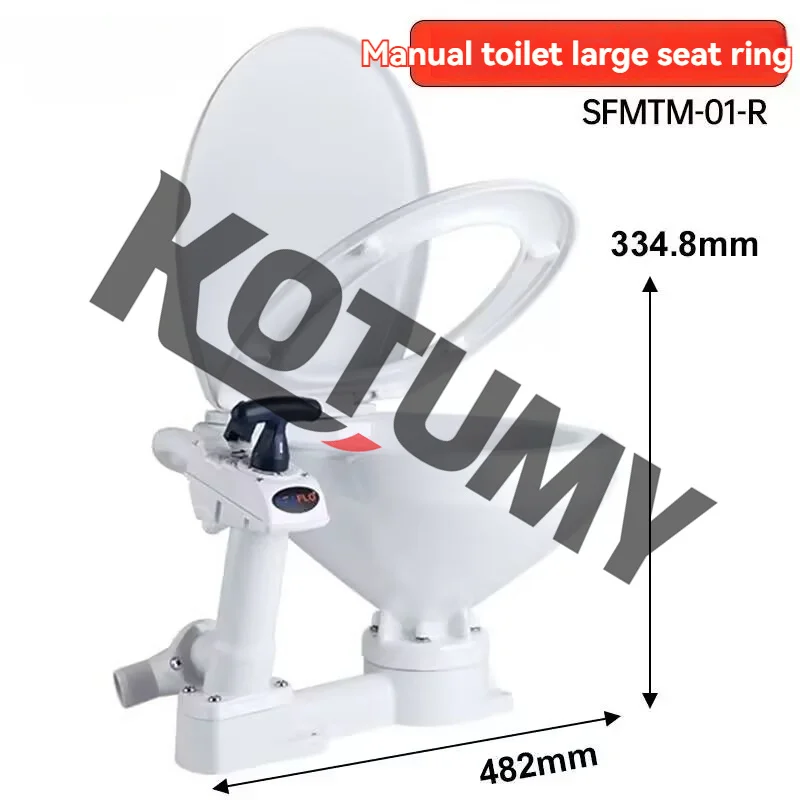 Yacht Electric Toilet, RV, Sailboat, Self-priming Toilet, Marine Accessories, Ceramic Toilet