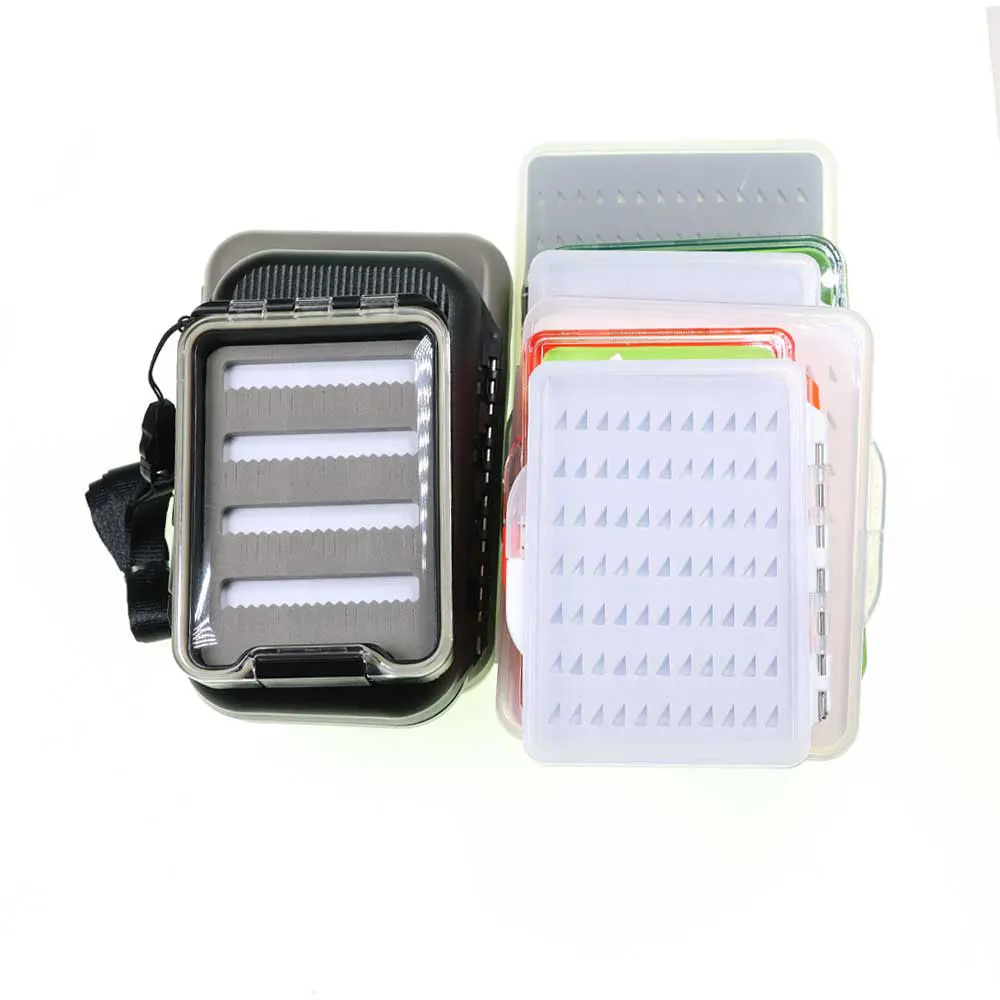 

1PC Transparent Ultra-Thin Fishing Fly Box Midge Nymph Flies Trout Fishing Hook Lures Bait Storage Box Case Container Tackle