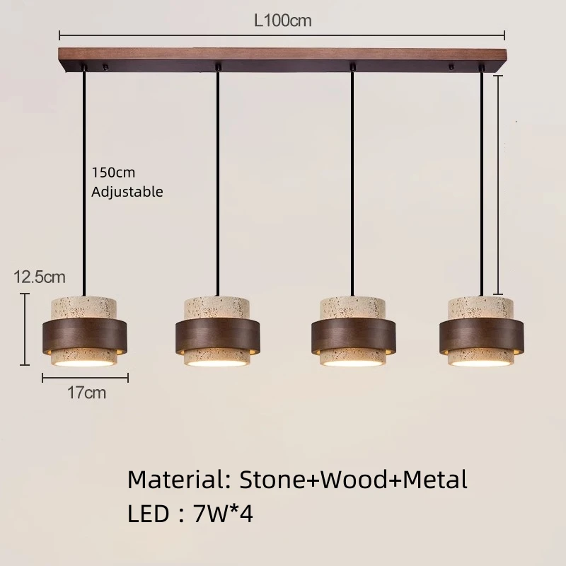 Modern Walnut Wooden Minimal LED Pendant Light for Bedroom Dinning Room Restaurant Chandeliers Home Decor Indoor Suspension Lamp