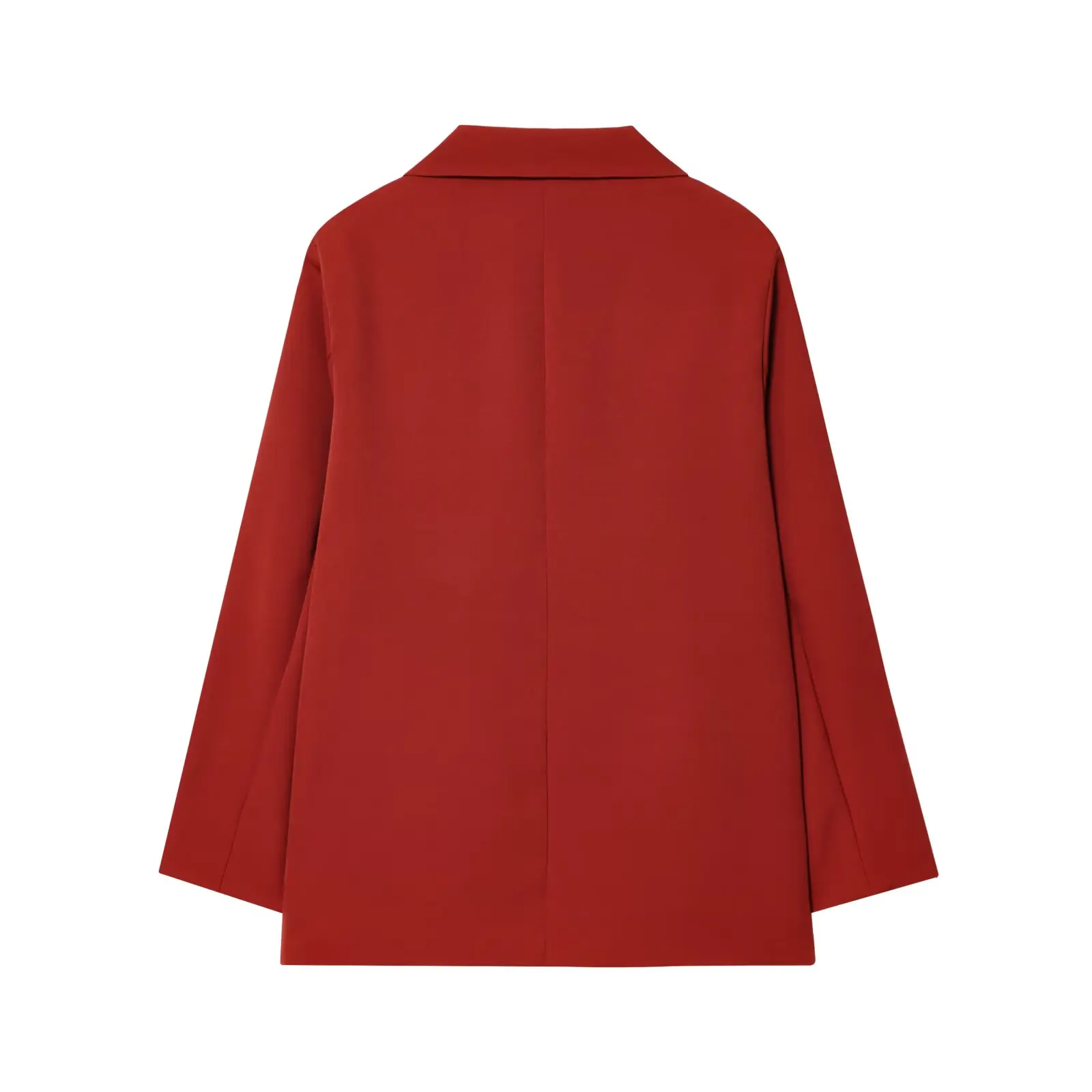 Modischer Damen-Blazer Büro-Dame Langarm Doppelreihiger Mittellanger Casual-Anzug Mantel Elegante Schlichte Stilvolle Oberbekleidung – Detail 9