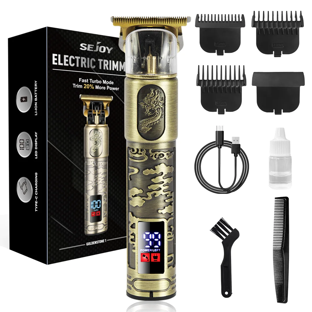 Sejoy Professionele Haarklippers en Trimmerset voor Mannen, Draadloze Barbierset, Haarknipset, LED Oplaadbaar