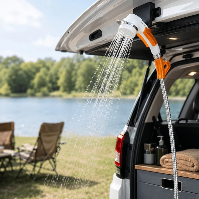 Car Shower Head Holders Brackets ABS Cradle Support for Tailgate Rinse Setups, Outdoor Wash-Up and Pet Cleanups Use D7YA