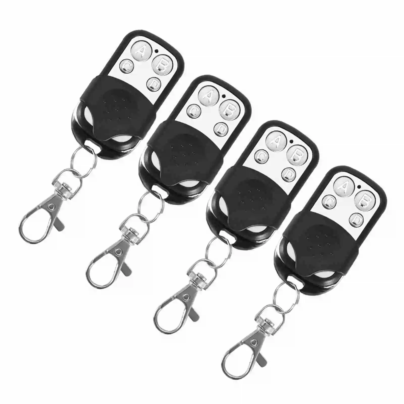 

ZK40 4pcs Universal Cloning Wireless Remote Control Key Fob for Car Garage Door Gate 433.92mhz