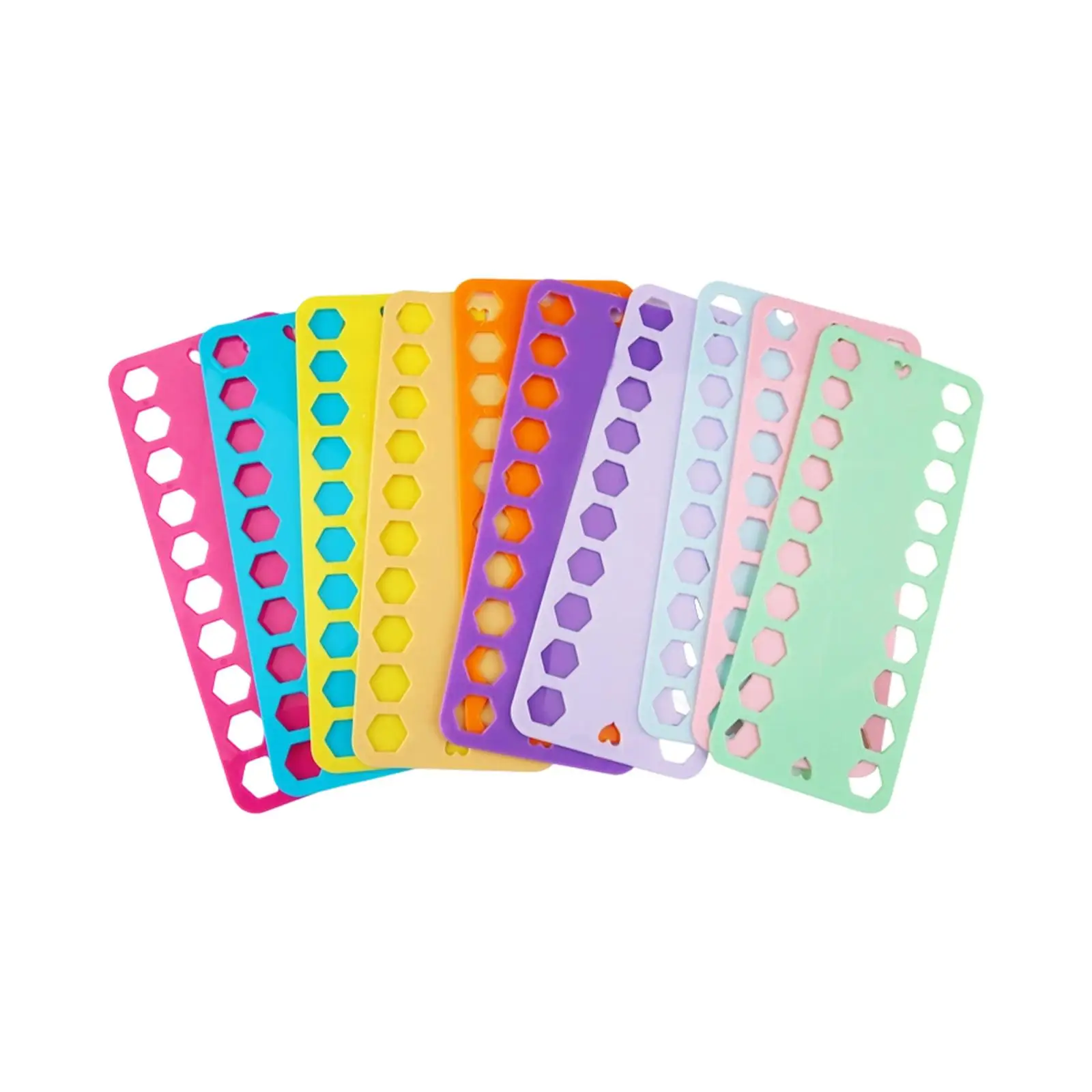 Sewing Thread Organizer PET Material 20 Hole Floss Holder Board for Knitting Supplies and Cross Stitch Needlework Projects