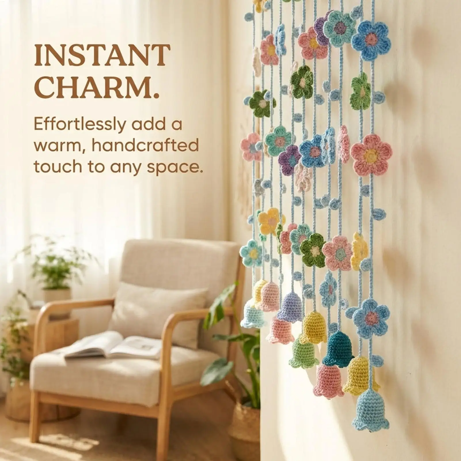 DIY Floating Flower Door Curtain Material Package Random Flowers Simulated Flower Scene Layout Decoration