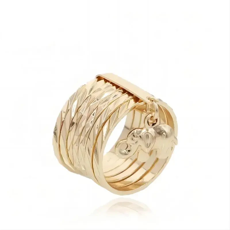 RuFête i-Bague pendentif en or plaqué 18 carats pour filles, style classique personnalisé, or Regional, cœur, tortue, haute qualité, fête de poule, 2024