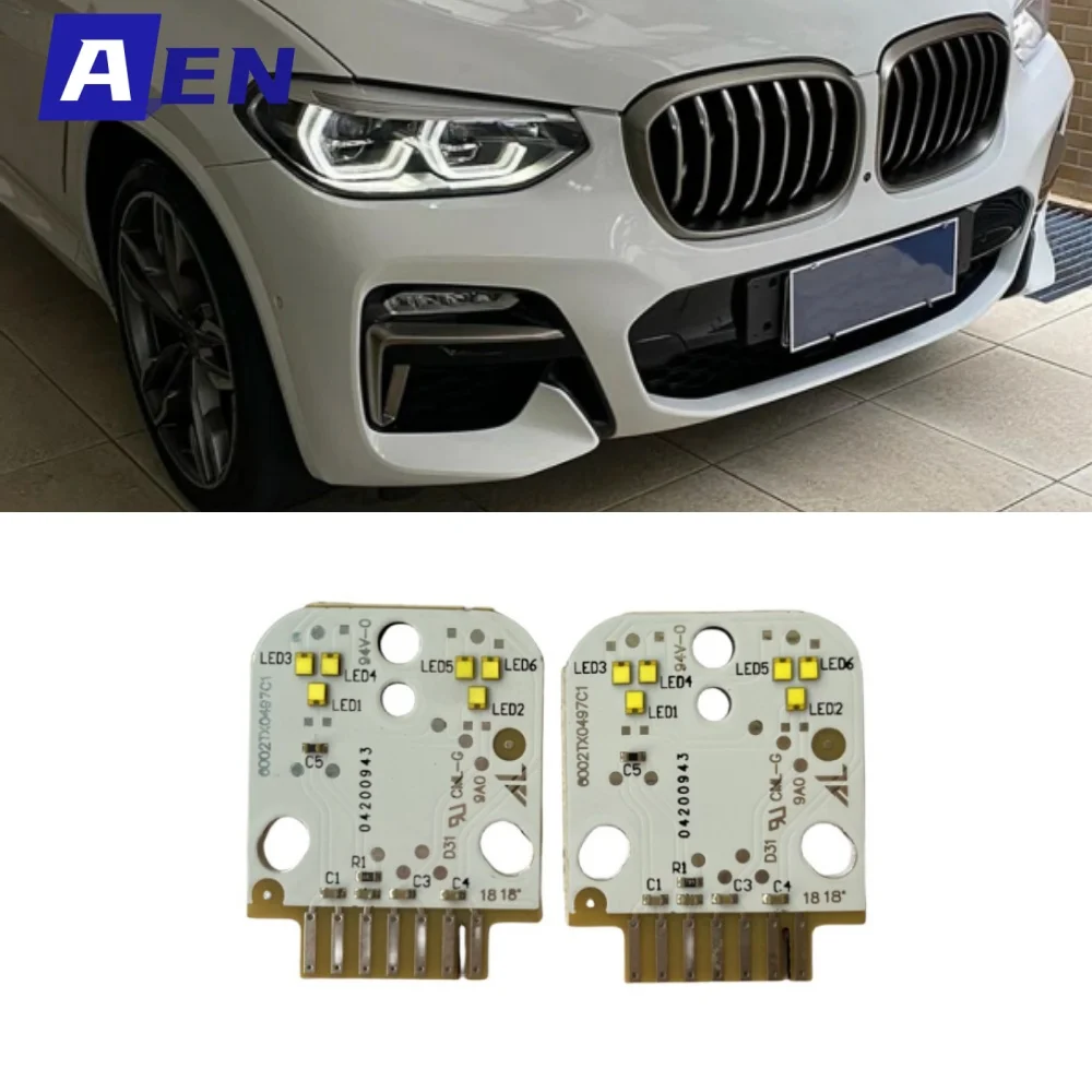 

Белая плата DRL Angel Eye 6002TZ0235 для 18-20 BMW X3 G01 X4 G02, приспосабливающаяся фотовспышка, дневная подсветка 6002TZ0236