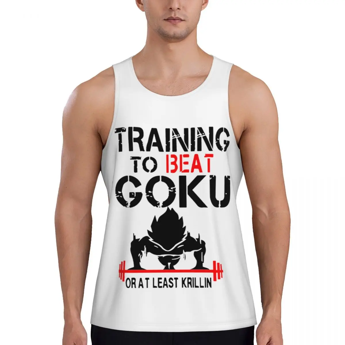Dragon Ball Z T-shirt Shirt Insaiyan Bodybuilding Gedrukt Tank Top Heren Vest Mannelijke Mouwloze Tops Gym Fitness Workout Kleding