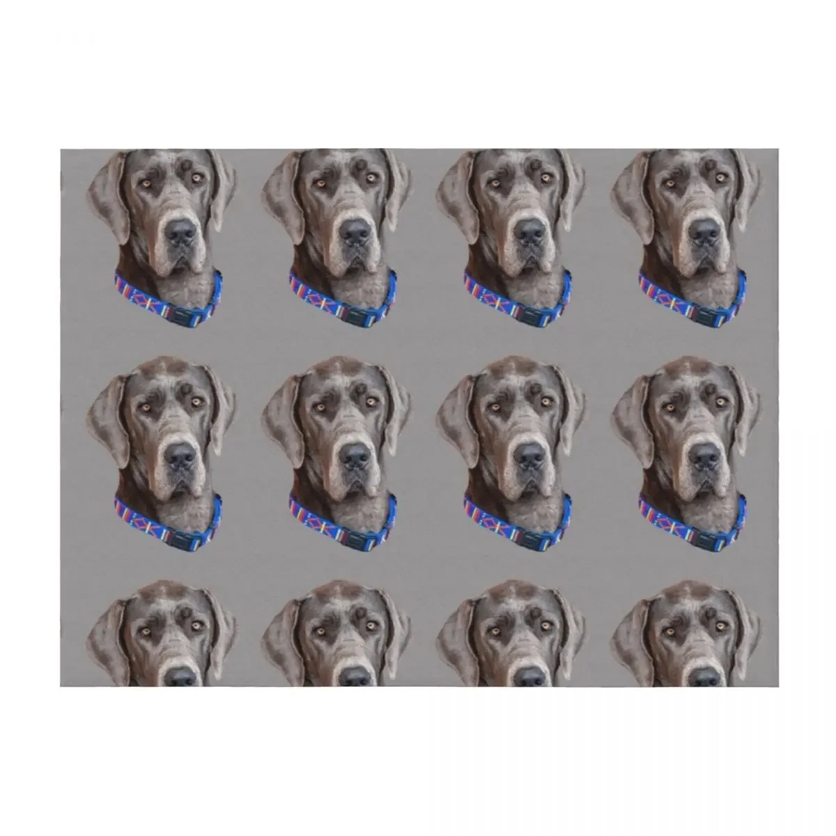 

Blue Great Dane Throw Blanket Luxury Throw for winter valentine gift ideas heavy to sleep Blankets