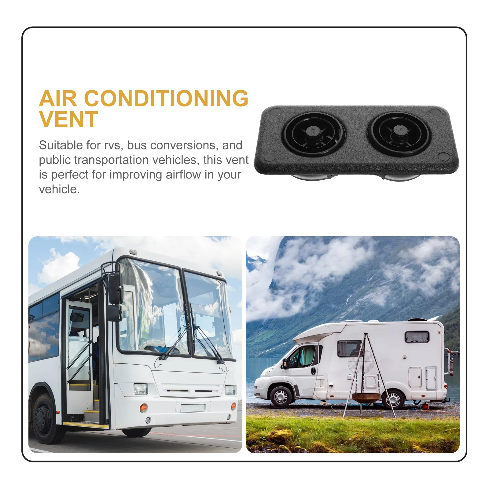 Bus and Truck Air Conditioning Vent Outlet Adjustable Airflow Durable Material Easy to Install Compatible with Various Large - Image 4