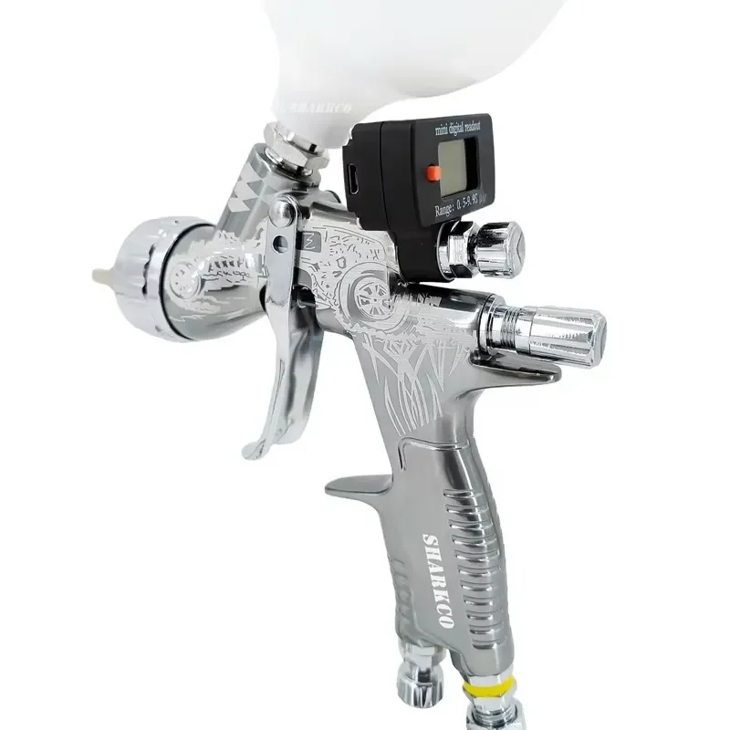 Pressure Digital Readout Race Van Pattern 1.2mm 1.3mm 1.4mm 1.8mm Professional Auto Spray Autobody Color Paint Spray Guns