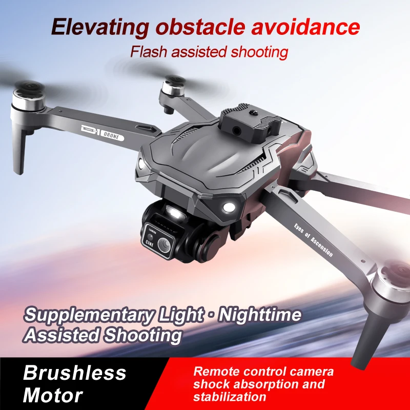 2024 New Drone D1 Brushless Motor 4K Professional 8K Dual Camera WIFI FPV UAV Intelligent Obstacle Avoidance RC Quadcopter