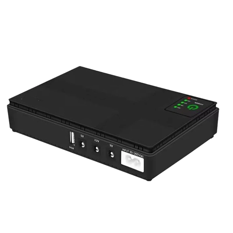 

5V 9V 12V Uninterruptible Power Supply Mini UPS USB 10400MAh Battery Backup for WiFi Router CCTV(US Plug)