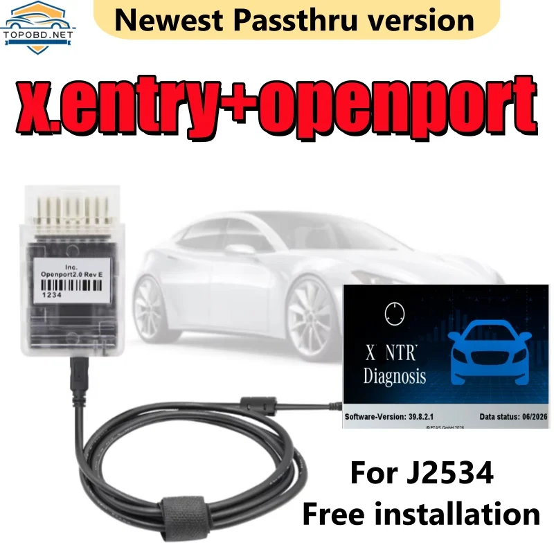 2026 Newest Xentry 2026.06 Version Diagnostic Software for Mercedes Free Install for Passthru OpenPort J2534
