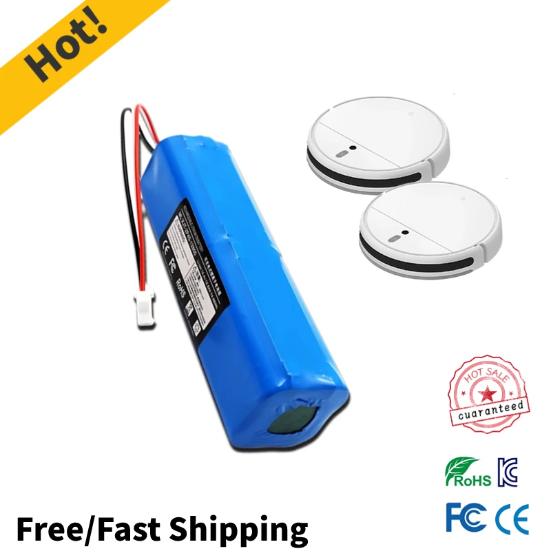 2024 Upgrade Replacement Battery 14.4V 12800mAh For Xiaomi Mijia 1C STYTJ01ZHM Robot Vacuum cleaner robot battery