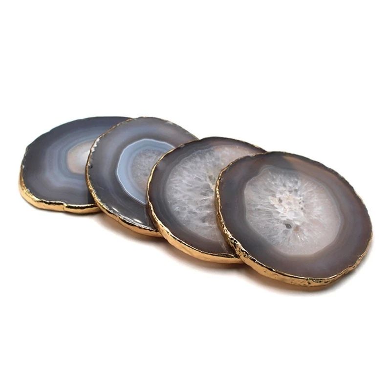 C7AC Tea Cup Rest in Round Stone for Coffee Table and Work Desk Area