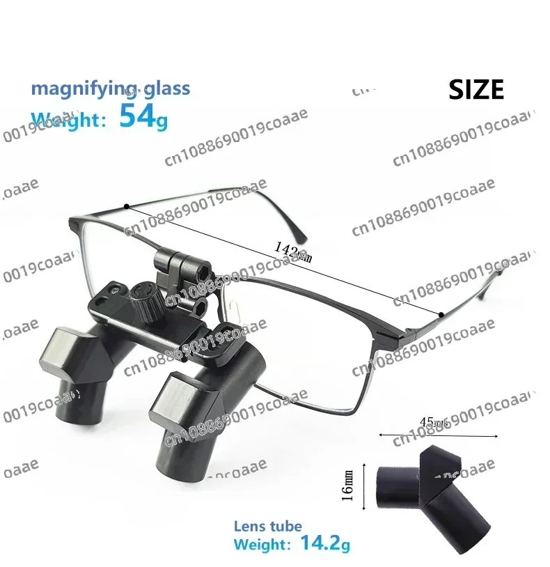 Burite New 3.5X Ergonomic Design 3.5X Ergo Prism Loupes Denta ENT Surgical IPD Customized Magnifying Glasses（ERGO-3.5X)