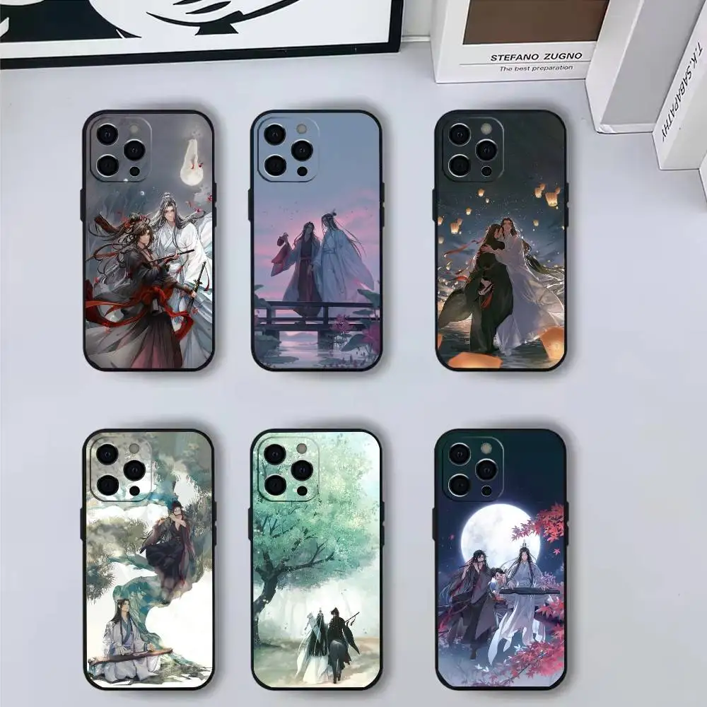 

Mo Dao Zu Shi Phone Case For iPhone 17,16,15,14,13,12,11 Plus,Pro Max,Soft Silicone Black Cover