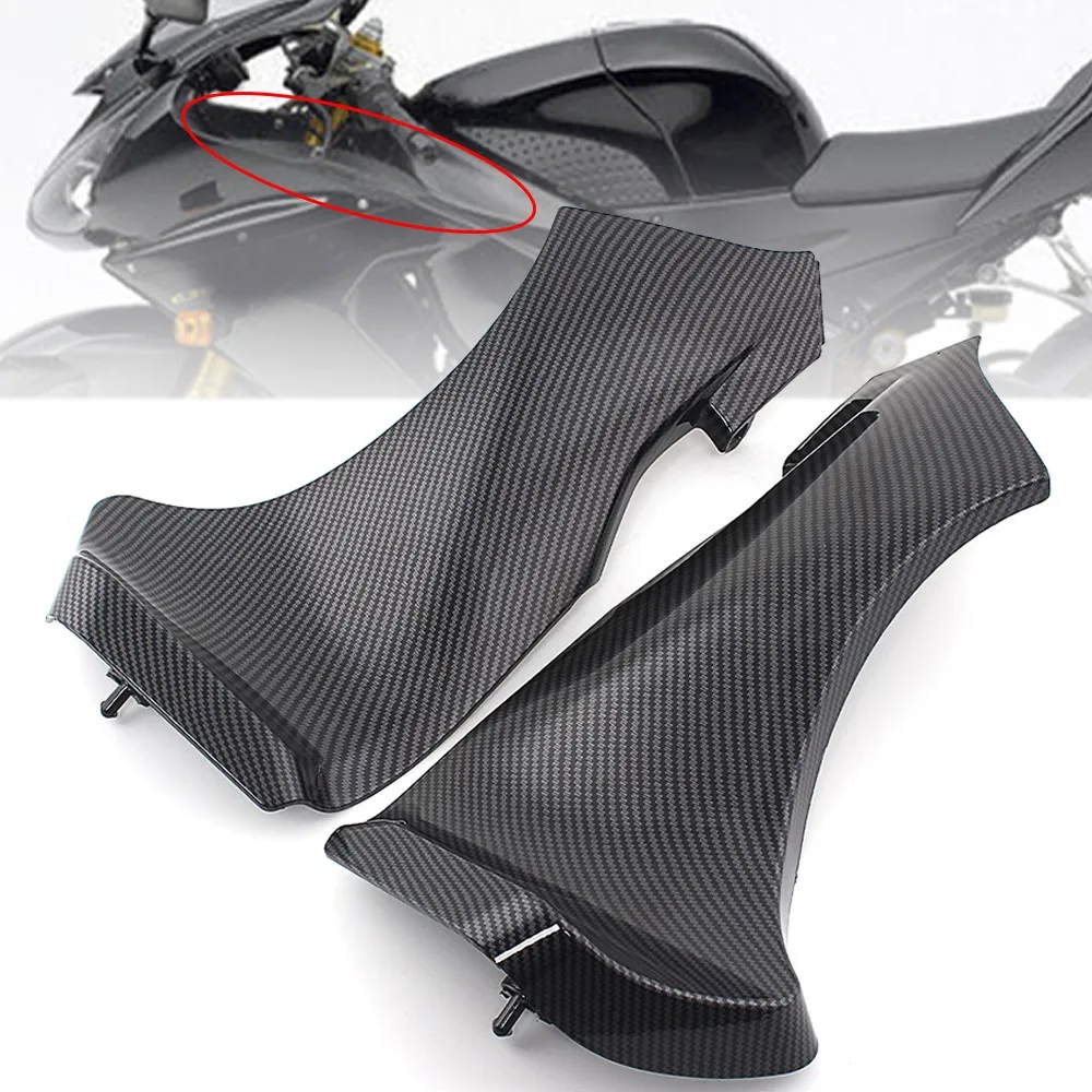 For KAWASAKI Ninja ZX6R ZX-6R 2005-2006 Motorcycle Panel Air Duct Side Cover Air Breather Box Case Carbon Fiber Style Cowl ZX 6R