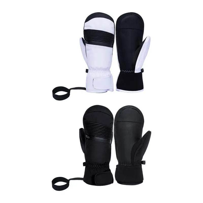 

Новые плотные профессиональные перчатки для сноуборда и лыж для взрослых, ветрозащитные зимние теплые варежки для снега и снегохода