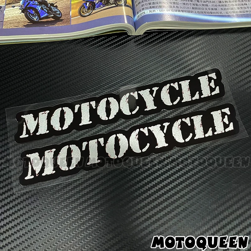 Motorcycle Label Logo Reflective Decoration Stickers Fuel Tank Side Cover Fairing Front Shell Vinyl Decals For Motorbike