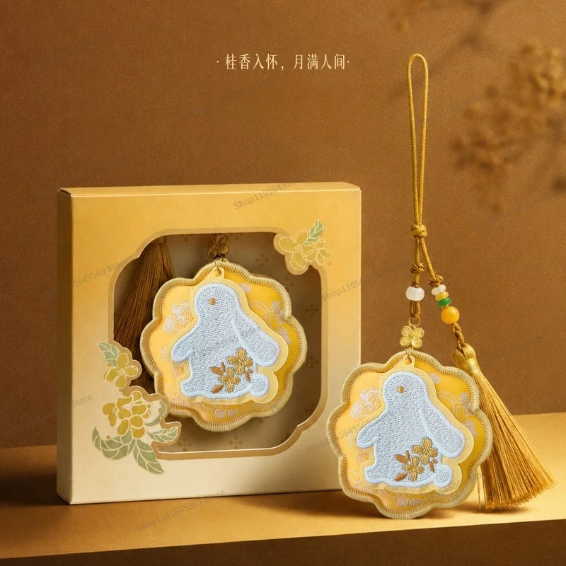 For Jade Rabbit Cinnamon Mid-Autumn Festival Sachet Pendant National Style Embroidery Osmanthus Sachet Hanfu Accessories