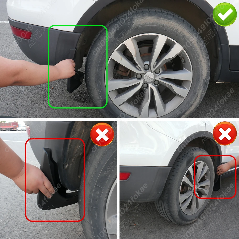 Car Mud Flaps For Ford RANGER 2024 Fender Mudguard Mud Flaps Guard Splash Flap Mudguards Car Accessories