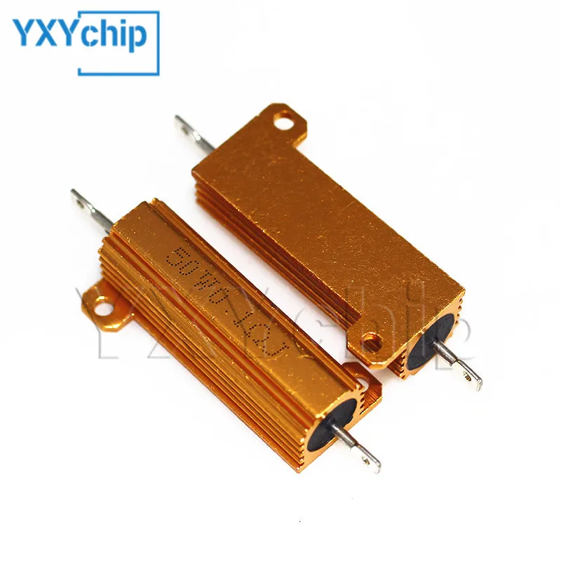 RX24 50W Aluminum Power Metal Shell Case Wirewound Resistor 12K 15K 20K 22K 25K 30K 33K 47K 50K 60K 75K 82K 100K 150K 200K 300K