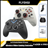 Flydigi Vader 4 Pro Bluetooth Wireless Athletic Handle Gamepads Video Gaming Controller with Hall Rocker for Xbox/PC/Steam Games