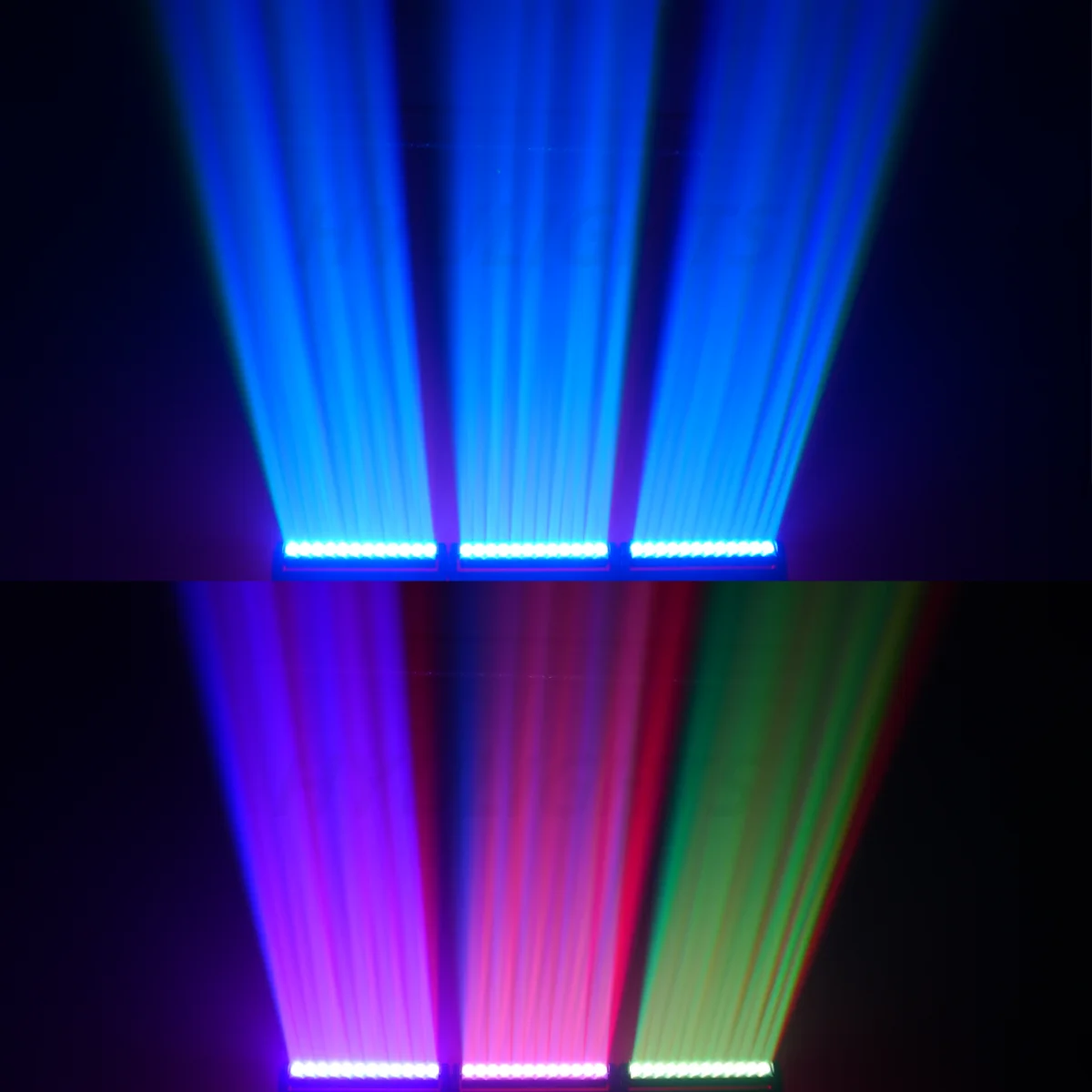 1/2/4PCS 200W 2 Sides Beam Curtain&Strobe 360°Infinite rotation LED Moving head DJ Bar Stage Effect Light