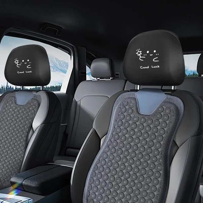 

Car Headrest Covers Car Headrest Coverings Protector Dirt-proof & Dustproof Washable Headrest Cover Replacement For Truck Bus