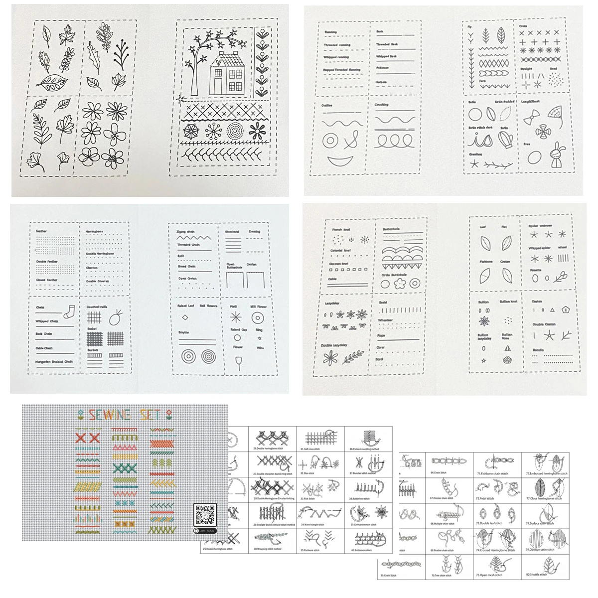 DIY Kreatives Nähset, Stickbuch für Anfänger – Lernen und üben Sie Handnähtechniken – Detail 7