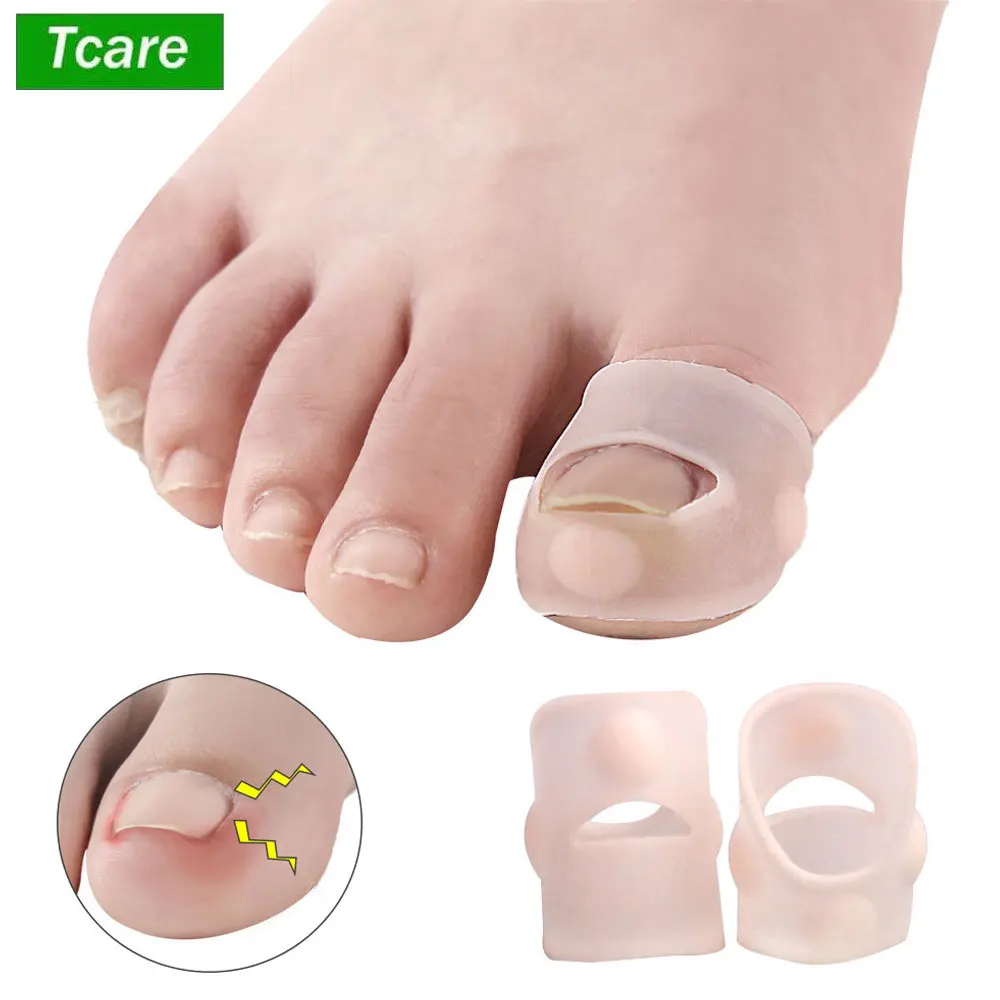 

1 Pair Gel Ingrown Toenail Corrector Sleeves Big Toe Nail Healing Care Protector Paronychia Pain Relief Treatment Pedicure Tool