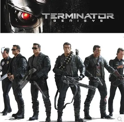 

17CM 7 Types NECA The Terminator T-800 T-1000 Endoskeleton Collector's 7" Scale Action Figure Toys Gift