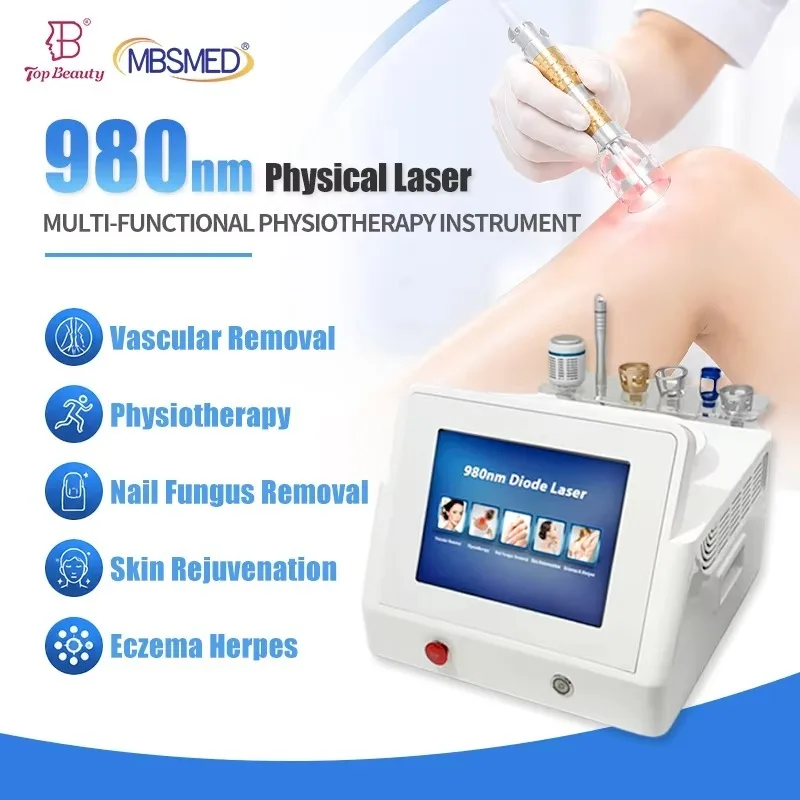 Class 4 Painless 980nm Infrared Laser Treatment Machine for Human Pet Sport Injury Recovery Muscle Strain Healing Physiotherapy