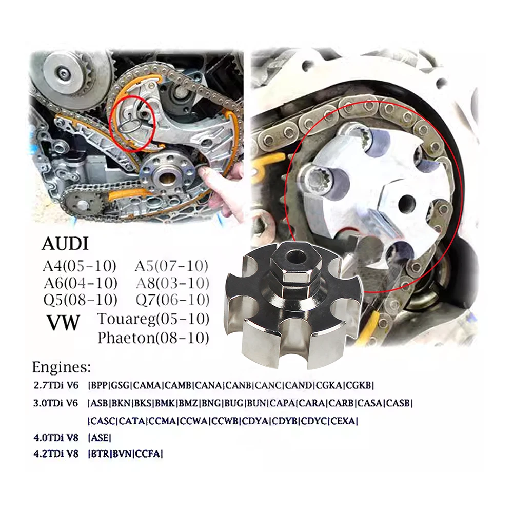 ENGINE TIMING LOCKING TOOL KIT FOR Audi A4 A5 A6 A8 Q5 Q7 4.0 4.2Tdi 2.7 3.0 TDi for VW Touareg Phaeton VAG 2.7 TDi 3.0 TDi