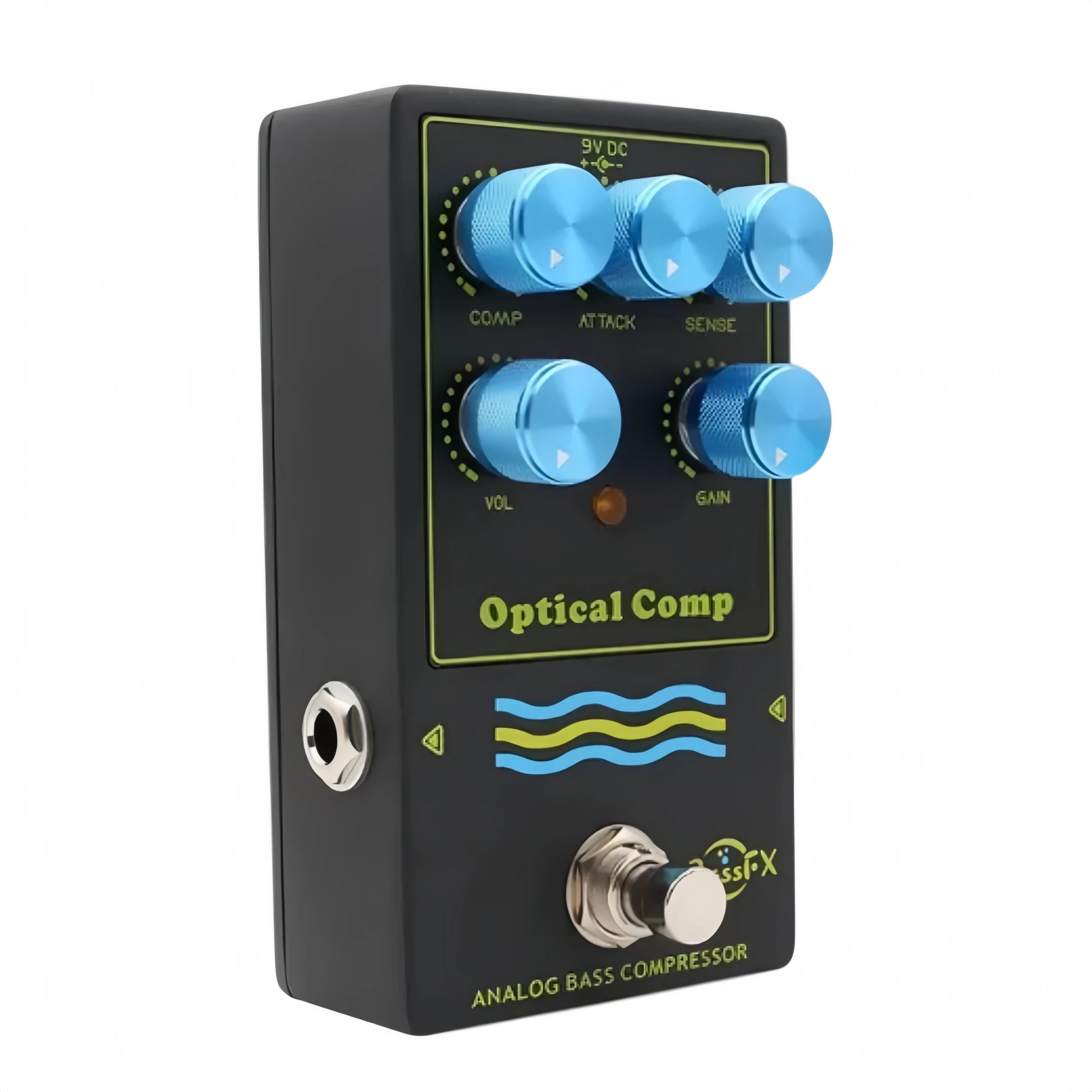 Fanmuzk OPTICAL COMP Bass Compressor Effect Pedal Analog Optical Circuit COMP Attack GAIN VOL Knobs True Bypass for Stage